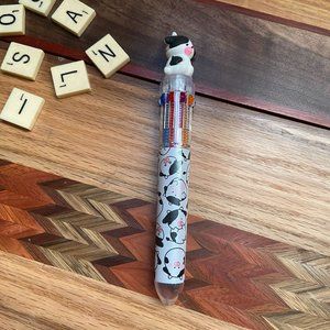 Cute Baby Cow  10 Color Ballpoint Pen